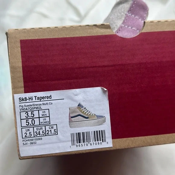 Vans Sk8- High-Tops pig Suede Sherpa Platform Sneaker size 5 - Picture 7 of 7